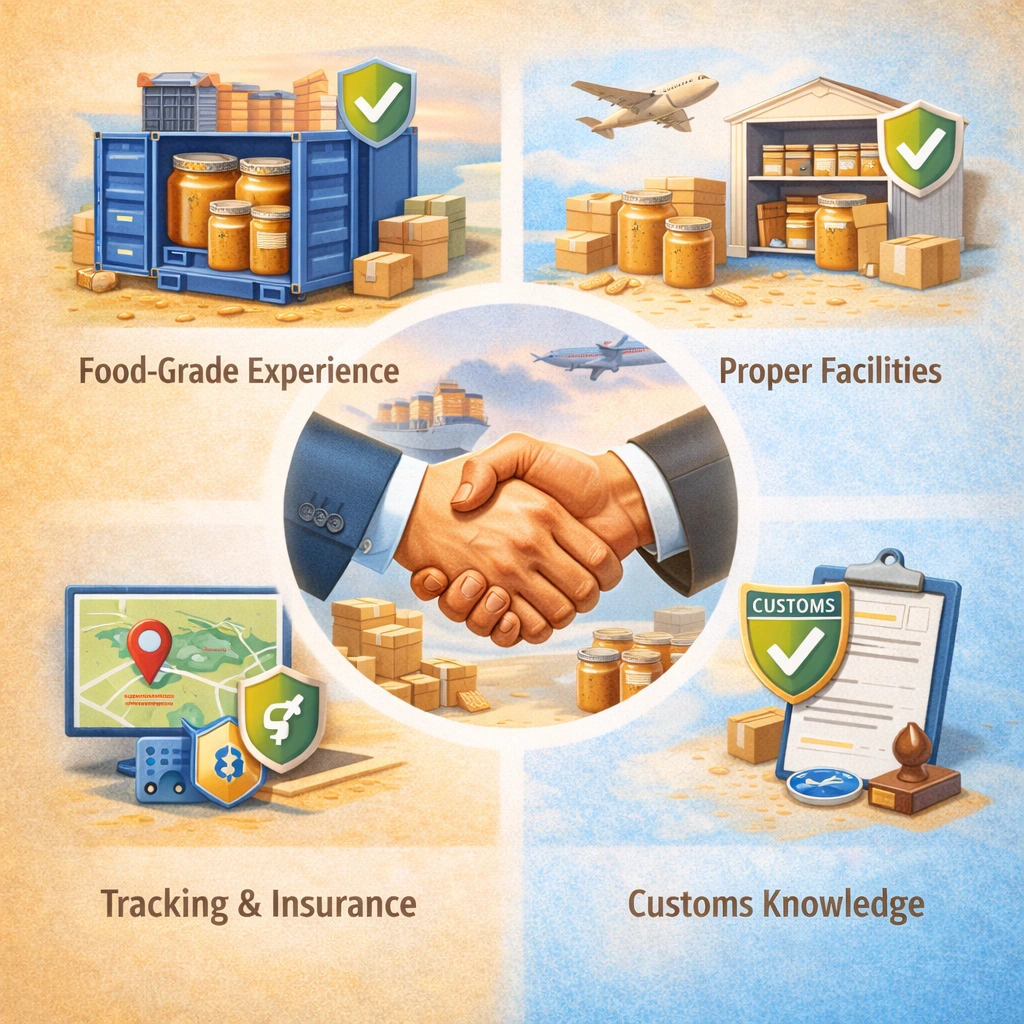 Selecting the Right Logistics Partner for Peanut Butter Export