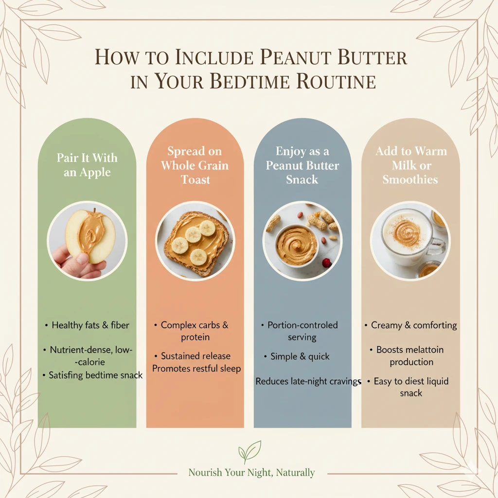 How to Include Peanut Butter in Your Bedtime Routine