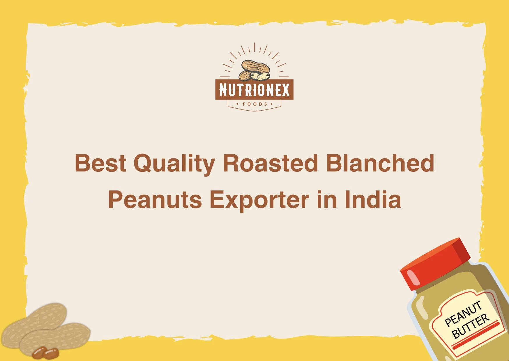 Best Quality Roasted Blanched Peanuts Exporter in India