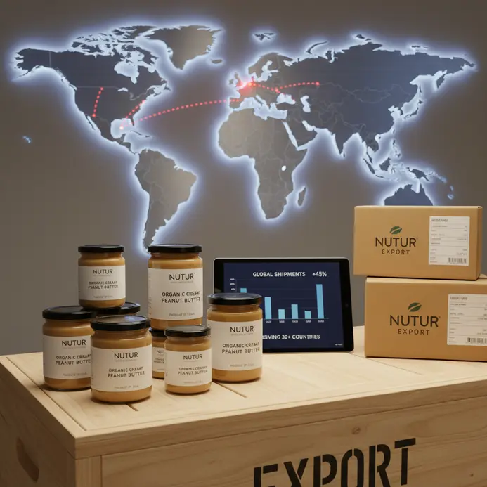Organic Creamy Peanut Butter Exporter for the Food Industry