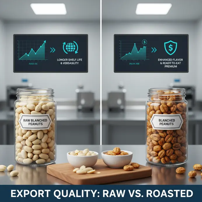 Raw vs Roasted Blanched Peanuts: Which is Better for Export?