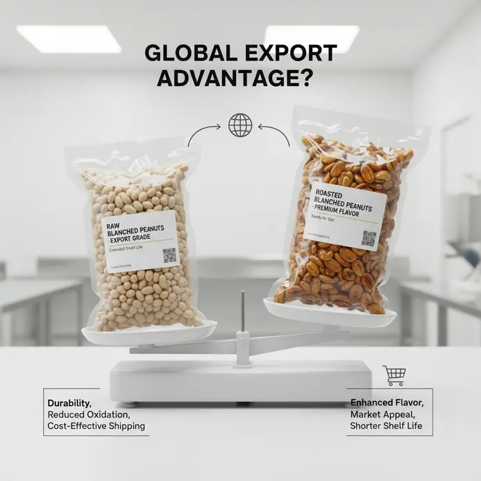 Raw vs Roasted Blanched Peanuts: Which is Better for Export?